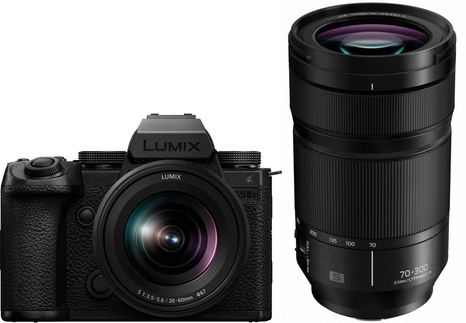 Panasonic DC-S5 IIX + S 20-60mm f3.5-5.6 +S 70-300mm f4.5-5.6 O.I.S