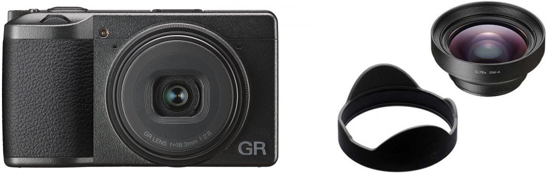 Accessories  Ricoh GR III + GA 1 + GR Wide Angle Converter GW-4