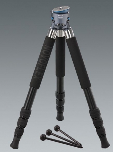 Novoflex Aluminum tripod with 4 segments + tripod bag