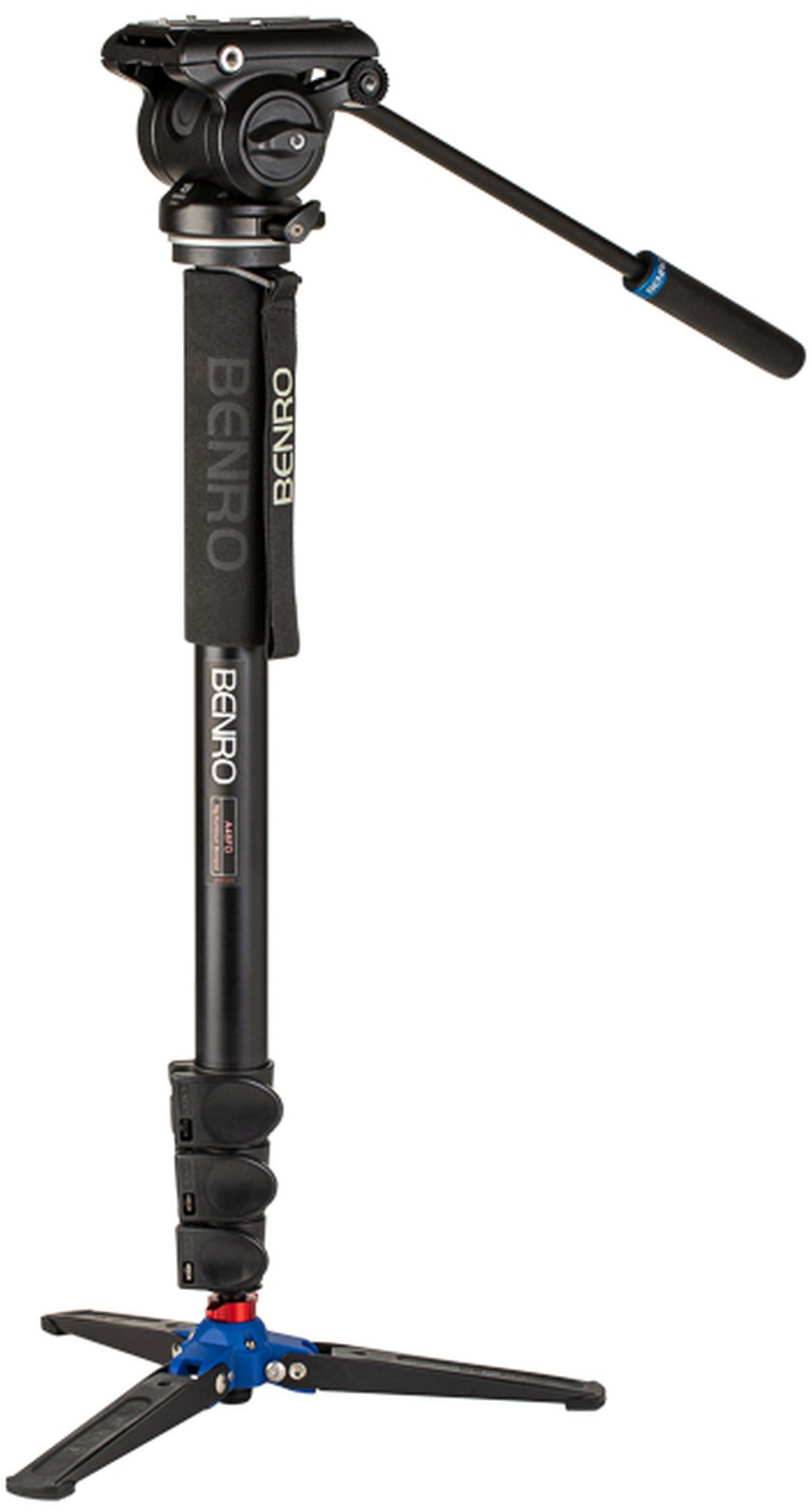 Benro Video Monopod Kit Alu A48FD + Video Head S4Pro + Stand