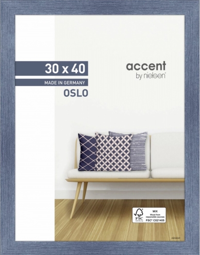 Nielsen Wooden frame 299295 Oslo 30x40cm blue