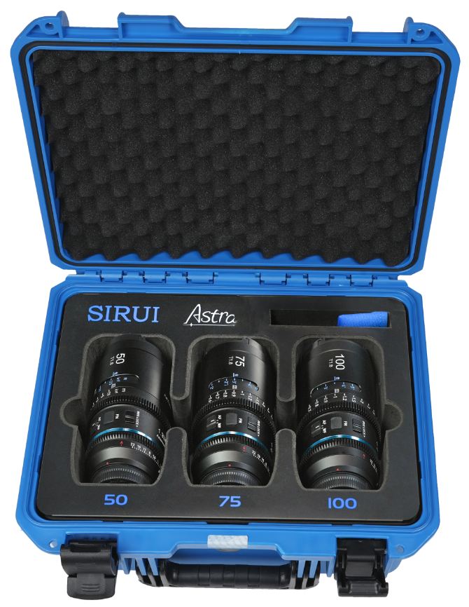 SIRUI Astra 50mm+75mm+100mm T1.8 1.33x Full Frame L Mount BF
