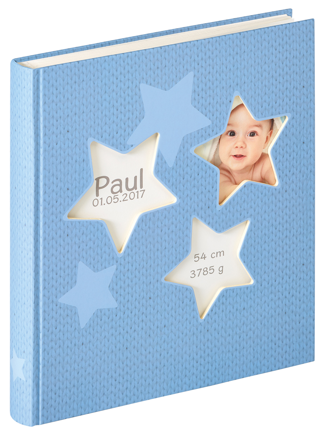 Walther UK-133-L baby album Estrella blue 28x30,5 50 white pages