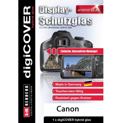 Technische Daten  digiCover hybrid Glas Canon EOS 90D