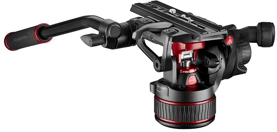 Manfrotto FastTripod Kit – Treppiede In Carbonio 635 Con Testa Video Nitrotech Serie 612 | Portata 4-18 Kg, Gambe Regolabili, Per Reflex E Camcorder