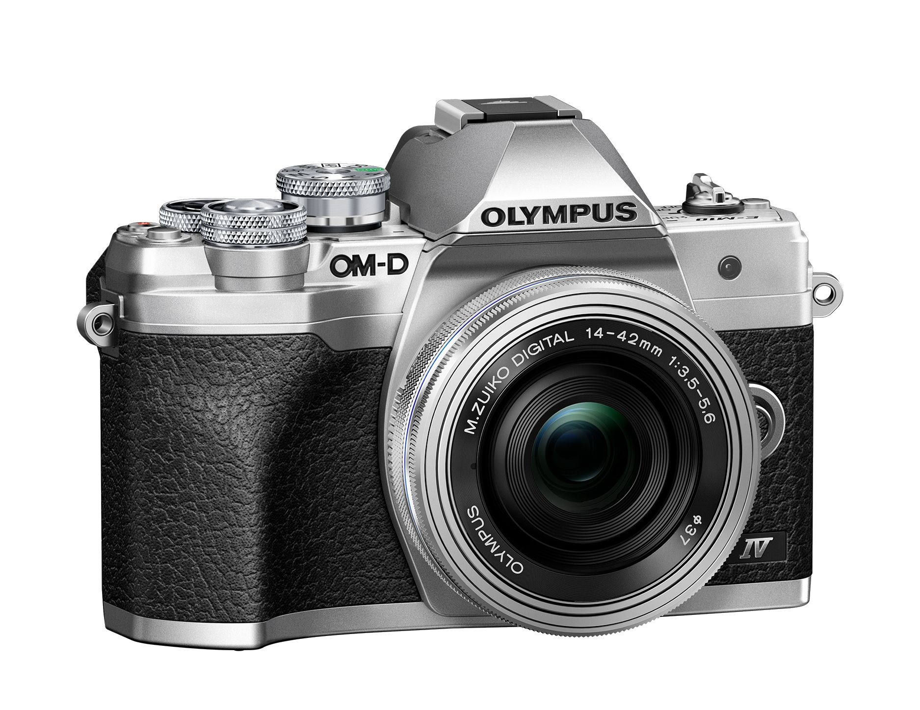 Olympus OM-D E-M10 Mark IV + 14-42mm Pancake EZ silber