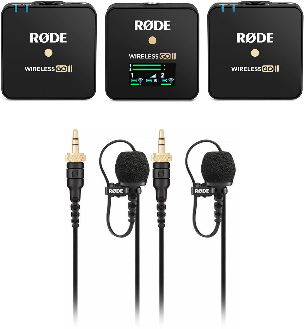 Rode Wireless Go II + 2x Rode Lavalier II