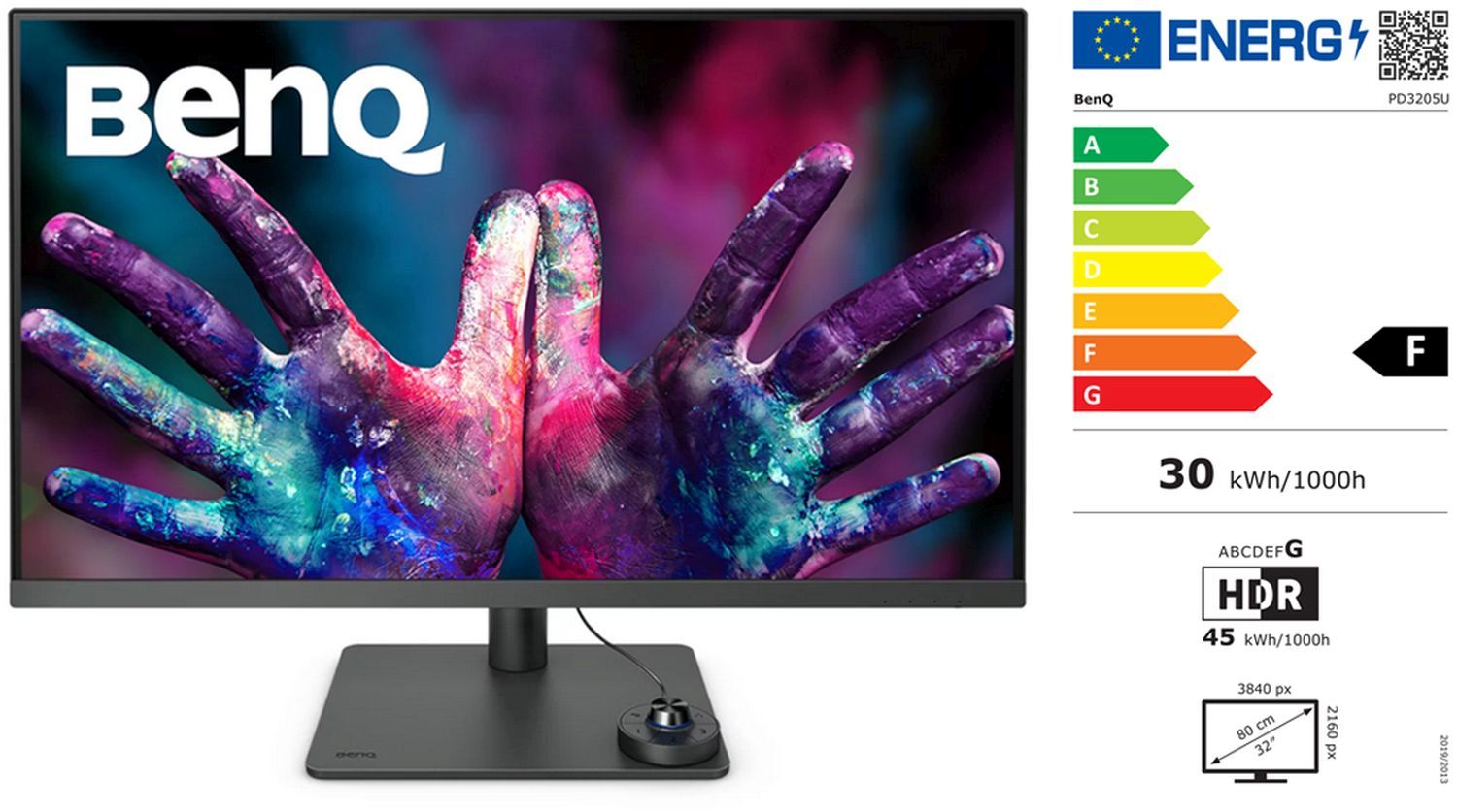 BenQ PD3205U Moniteur UHD 4K 31,5, gris foncé
