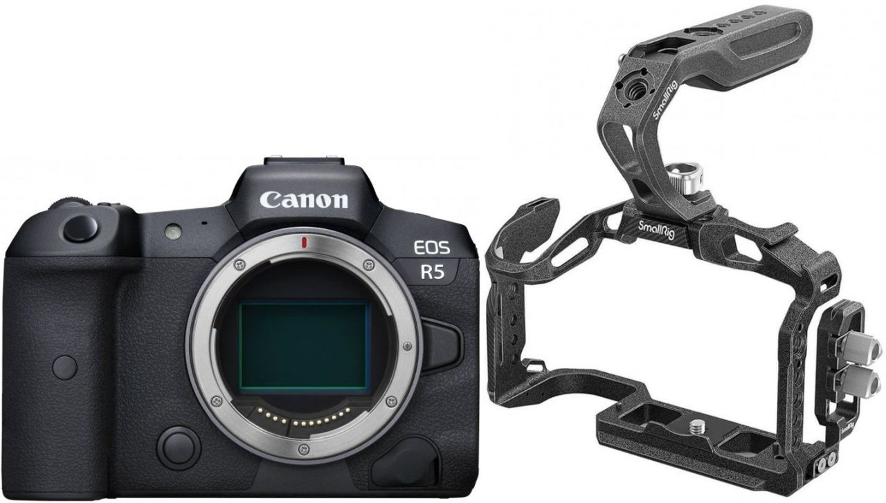 Canon EOS R5 Housing + SmallRig 3234 Black Mamba Kit