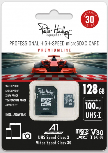 Peter Hadley 128GB microSDHC Professional HighSpeed Class10 UHS-I