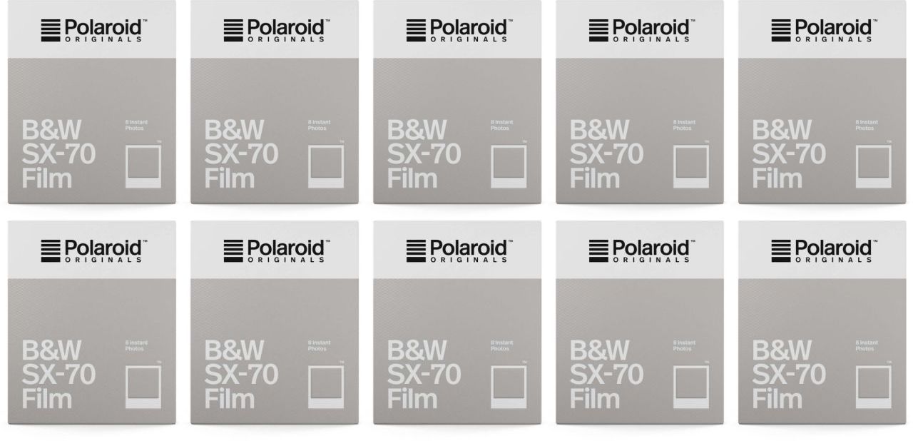 Polaroid SX-70 B&W film 8x 10 pack