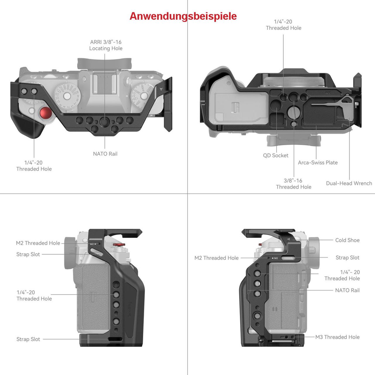 Technical Specs  SmallRig 4135 Cage for Fujifilm X-T5