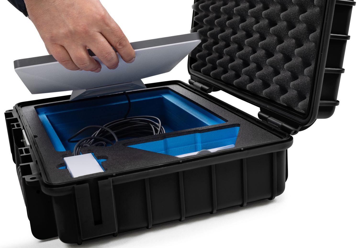 Étui De Transport Rigide Pour Starlink Mini - Boîte ABS étanche à Compartiments, Mousse De Protection - Dimensions 31x12x35 Cm