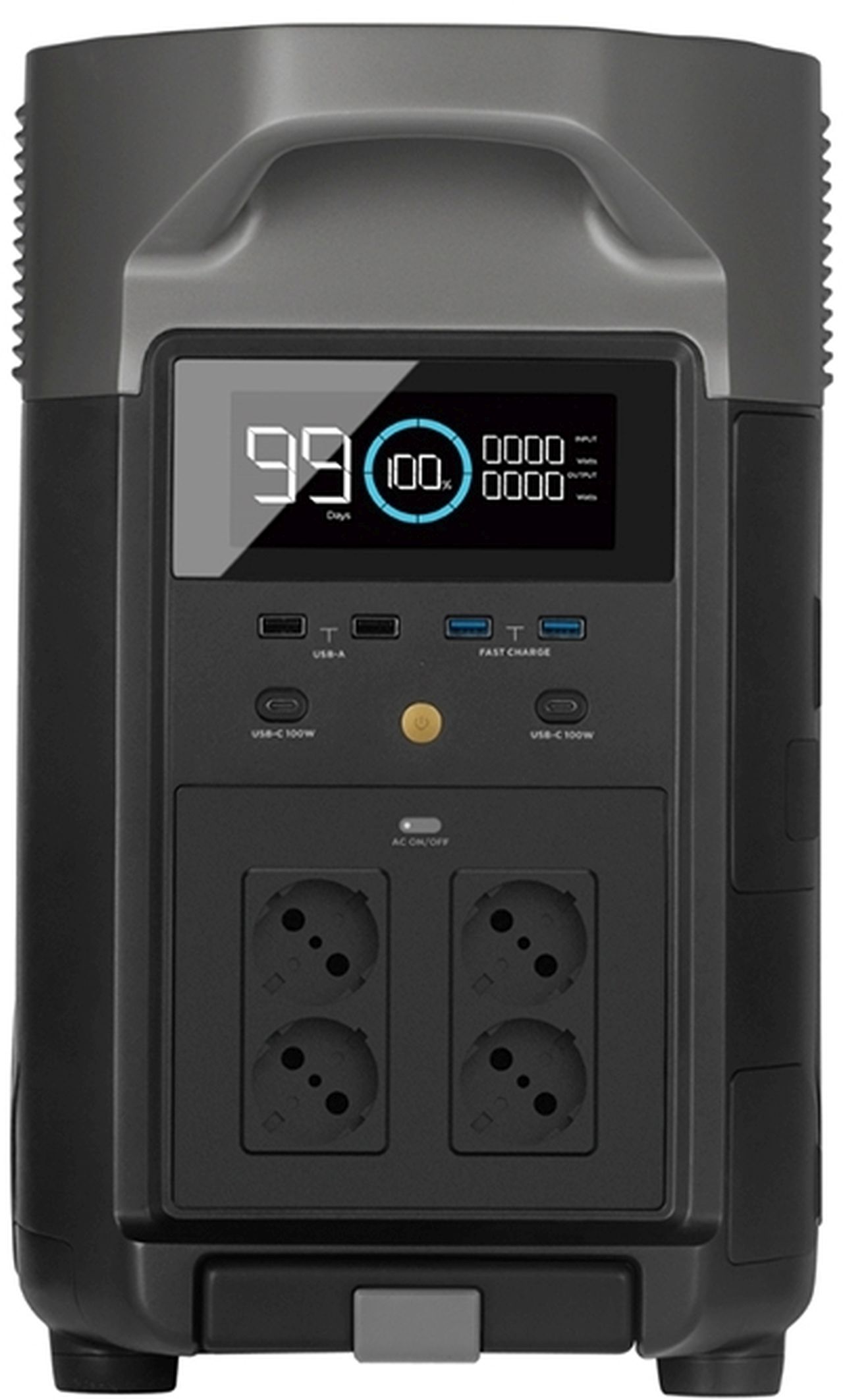 Ecoflow Delta Pro + micro inverter 600W + 2x 400W panel + cable