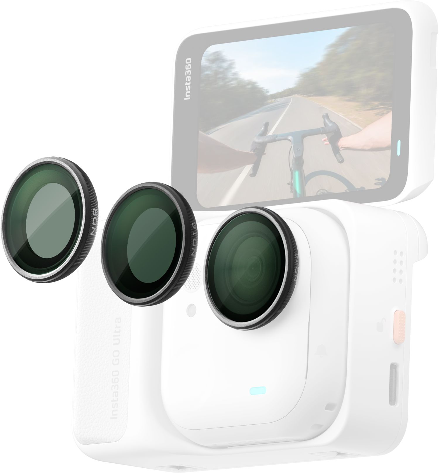 Insta360 Go Ultra Accessoires Kit De 4 Filtres ND & CPL Pour Insta360 Go Ultra - ND8, ND16, ND32 Polarisant - Verre Optique HD Go Ultra Insta360