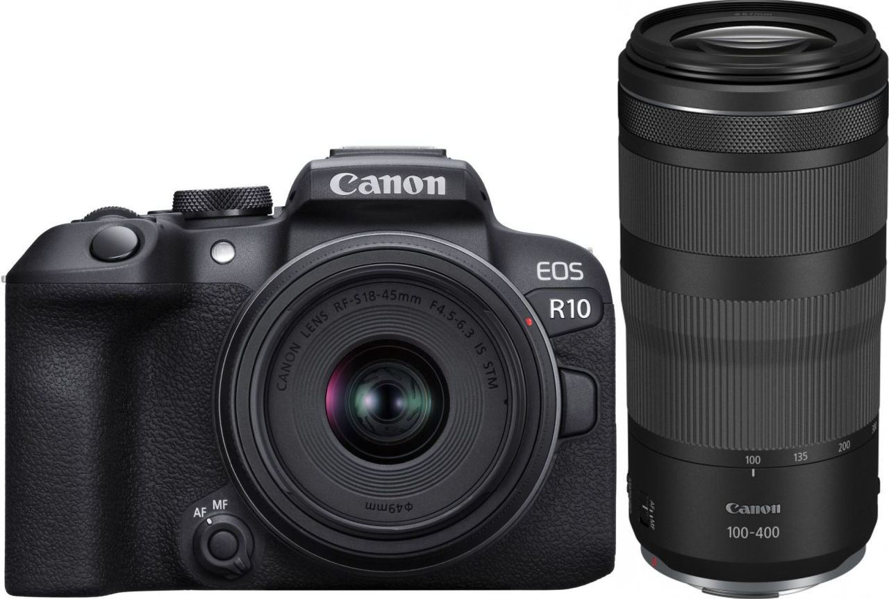 Canon EOS R10 + 18-150mm f3.5-6.3 + RF 100-400mm f5.6-8