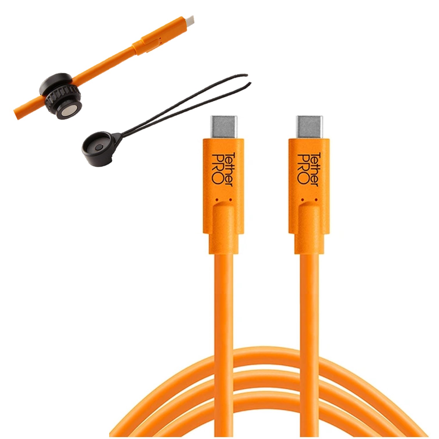 Tether Tools Tether Pro USB-C 4,6m orange + kit de support Tether Guard