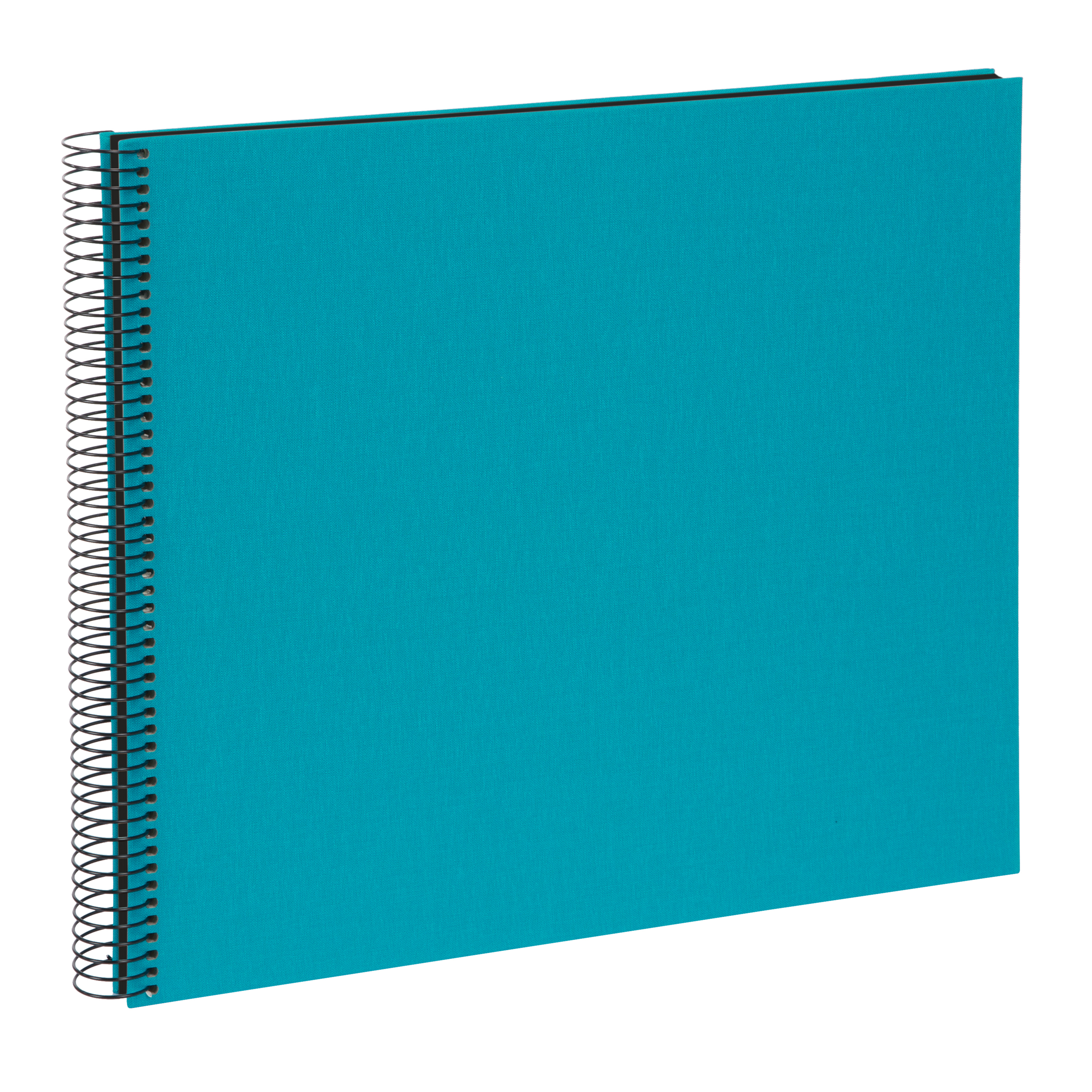 Accessories  Goldbuch spiral album linen turquoise 25 963 black pages 34x30cm