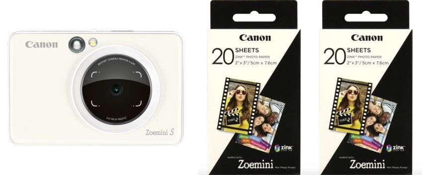 Canon Zoemini S white + 2x ZP-2030 20 Bl. Paper