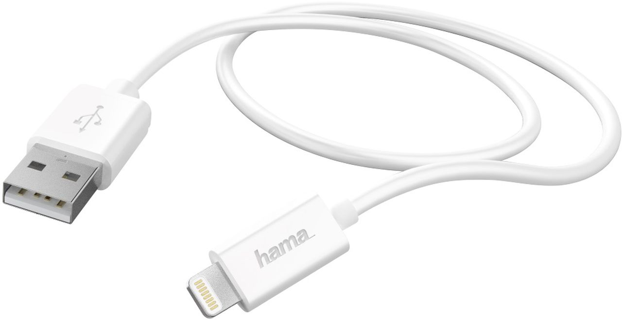 Hama 201579 Lightning Kabel 1m weiß