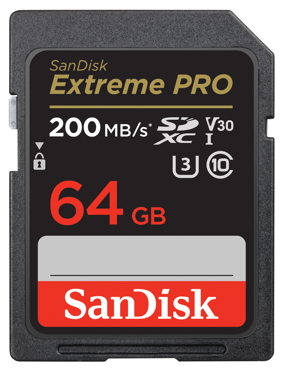 SanDisk SDXC Extreme Pro 64GB 200MB/s V30 UHS I - Foto Erhardt