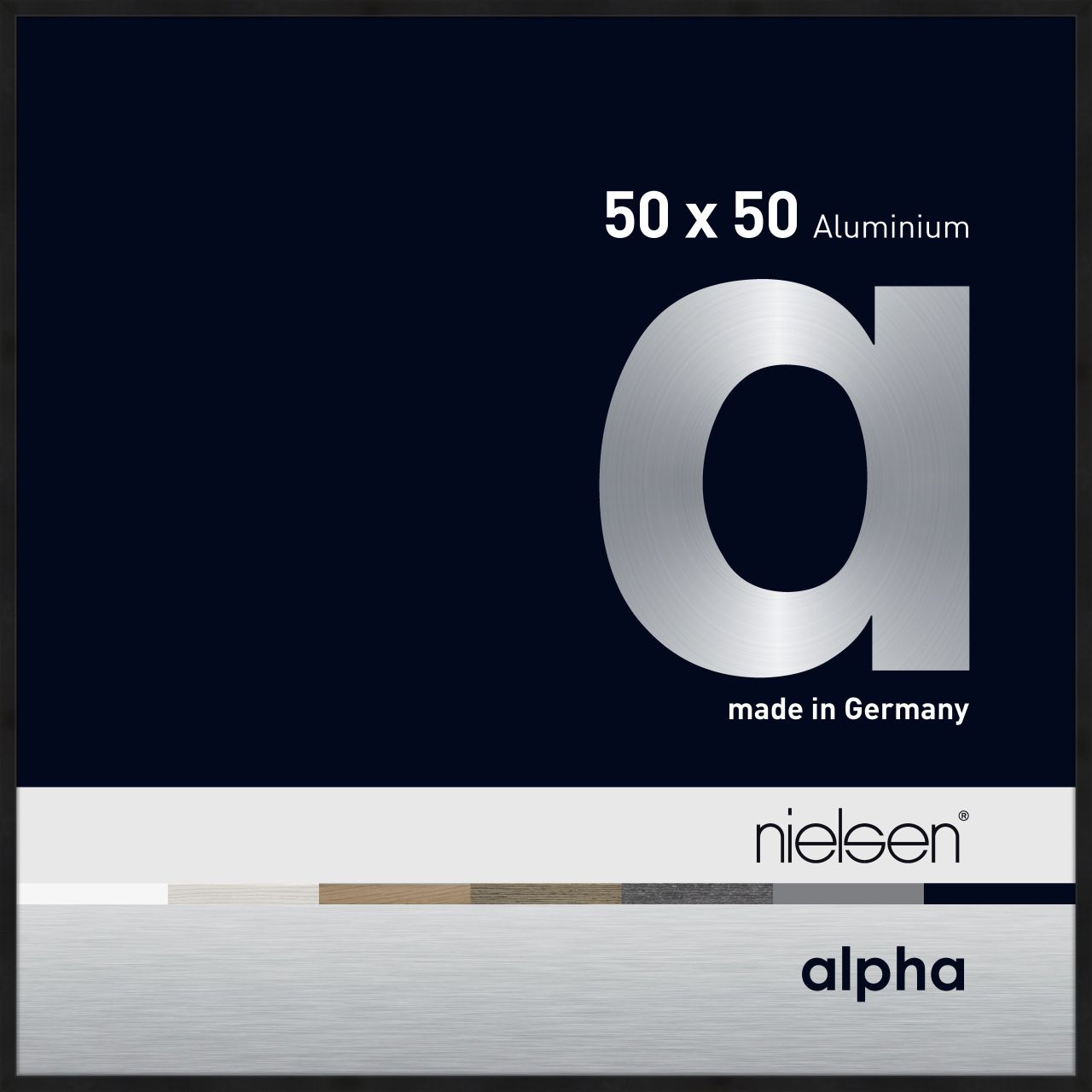Nielsen Alpha 1655250 50x50cm schwarz matt