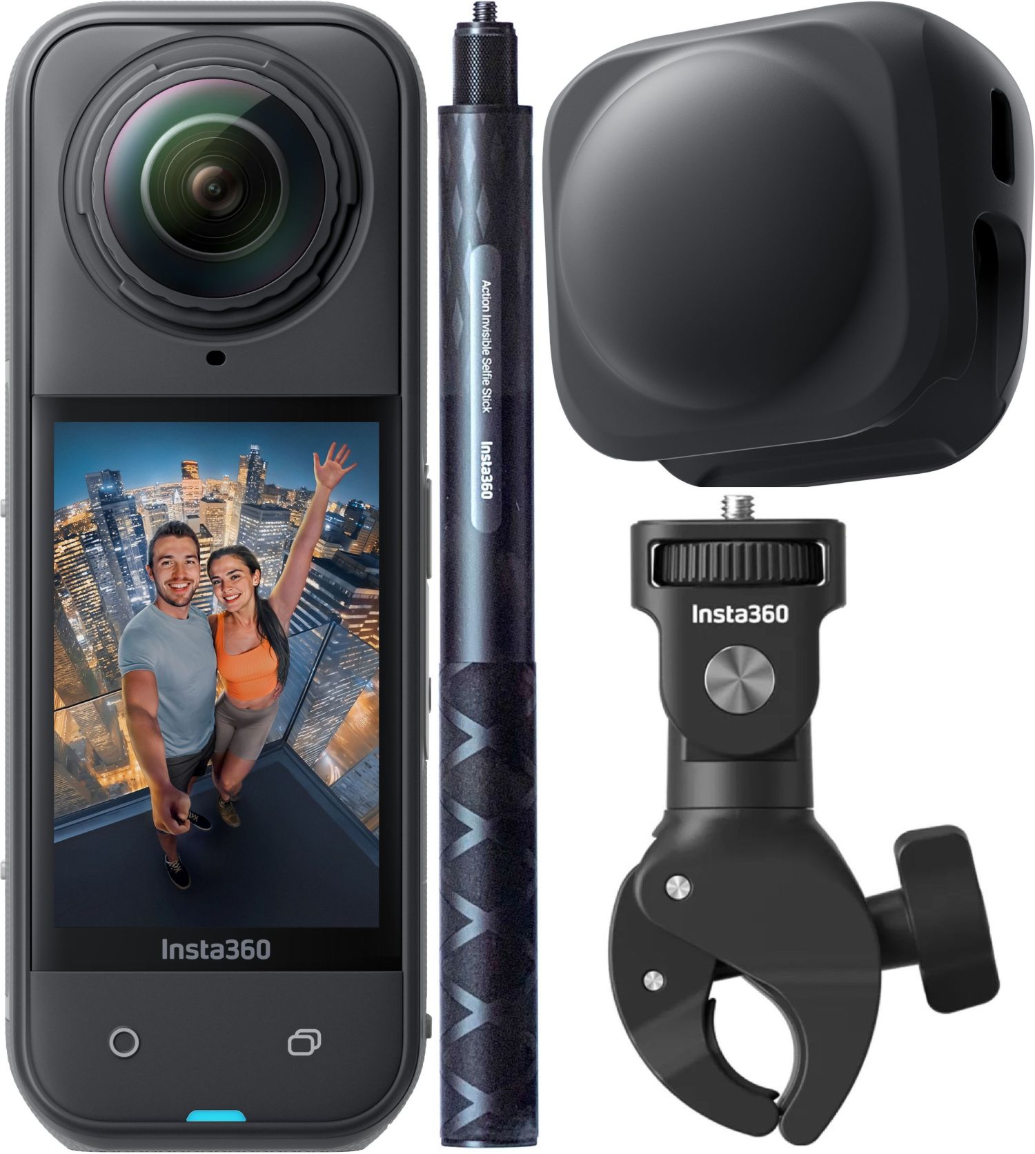 INSTA360 X5 Motorrad-MultiView-Bundle + Micro SDXC 256GB V30 A2 U3