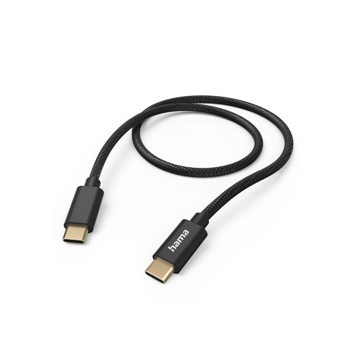 Hama 201547 Charging Cable Fabric USB-C to USB-C Nylon 1.5m Black