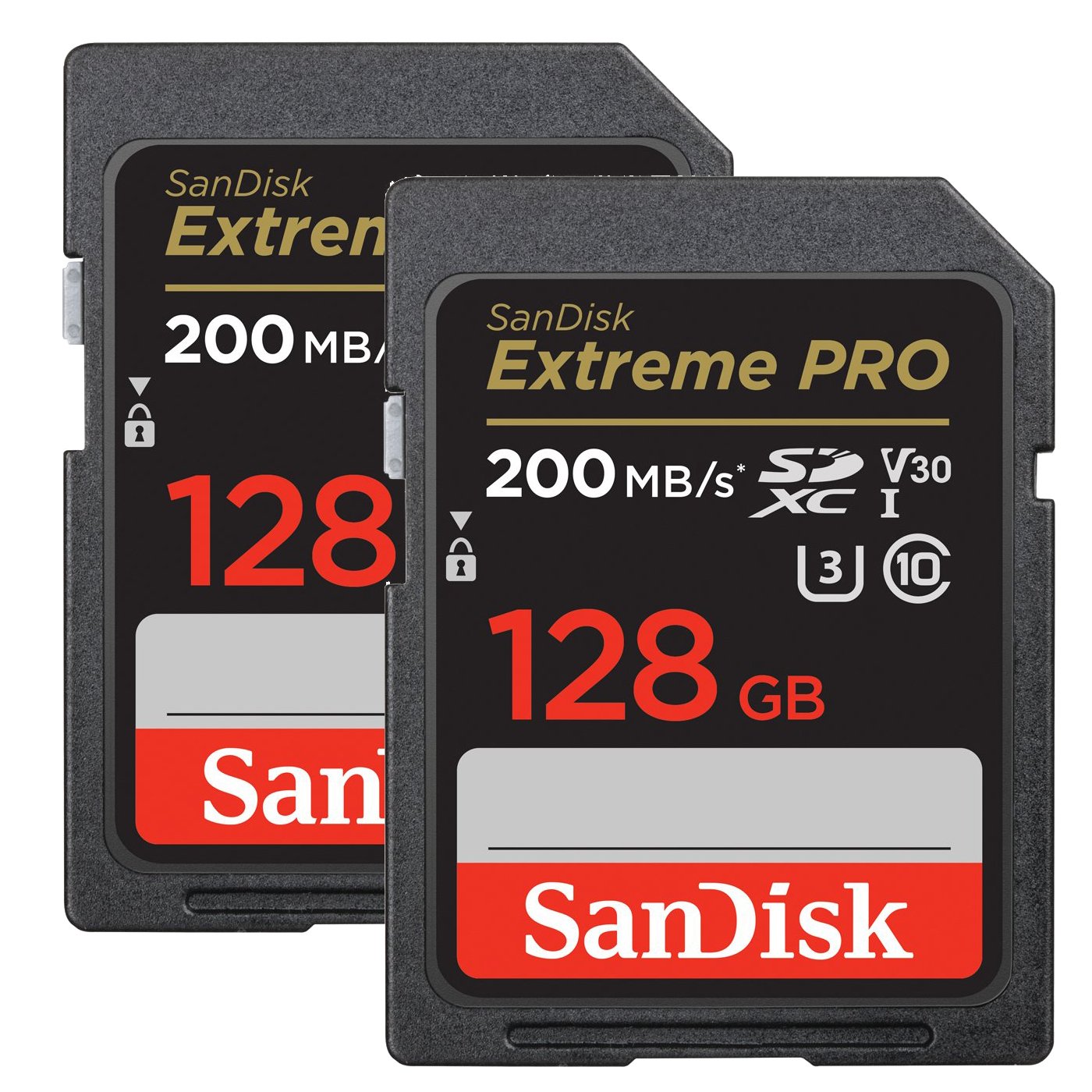 SanDisk SDXC Extreme Pro 128GB 200MB/s UHS I 2er-Pack