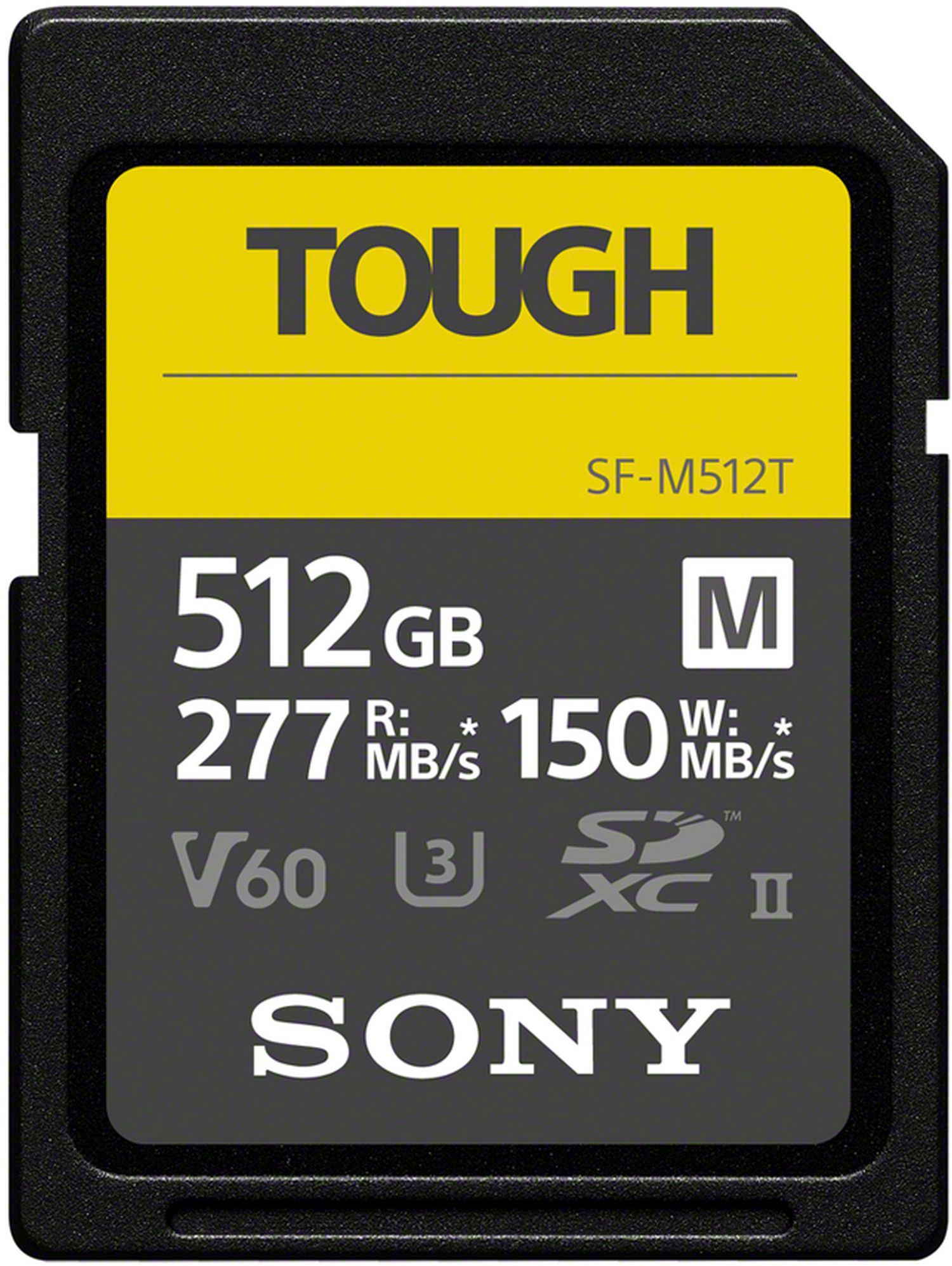 Caractéristiques techniques  Sony Carte SDXC 512GB TOUGH Cl10 UHS-II U3 V60