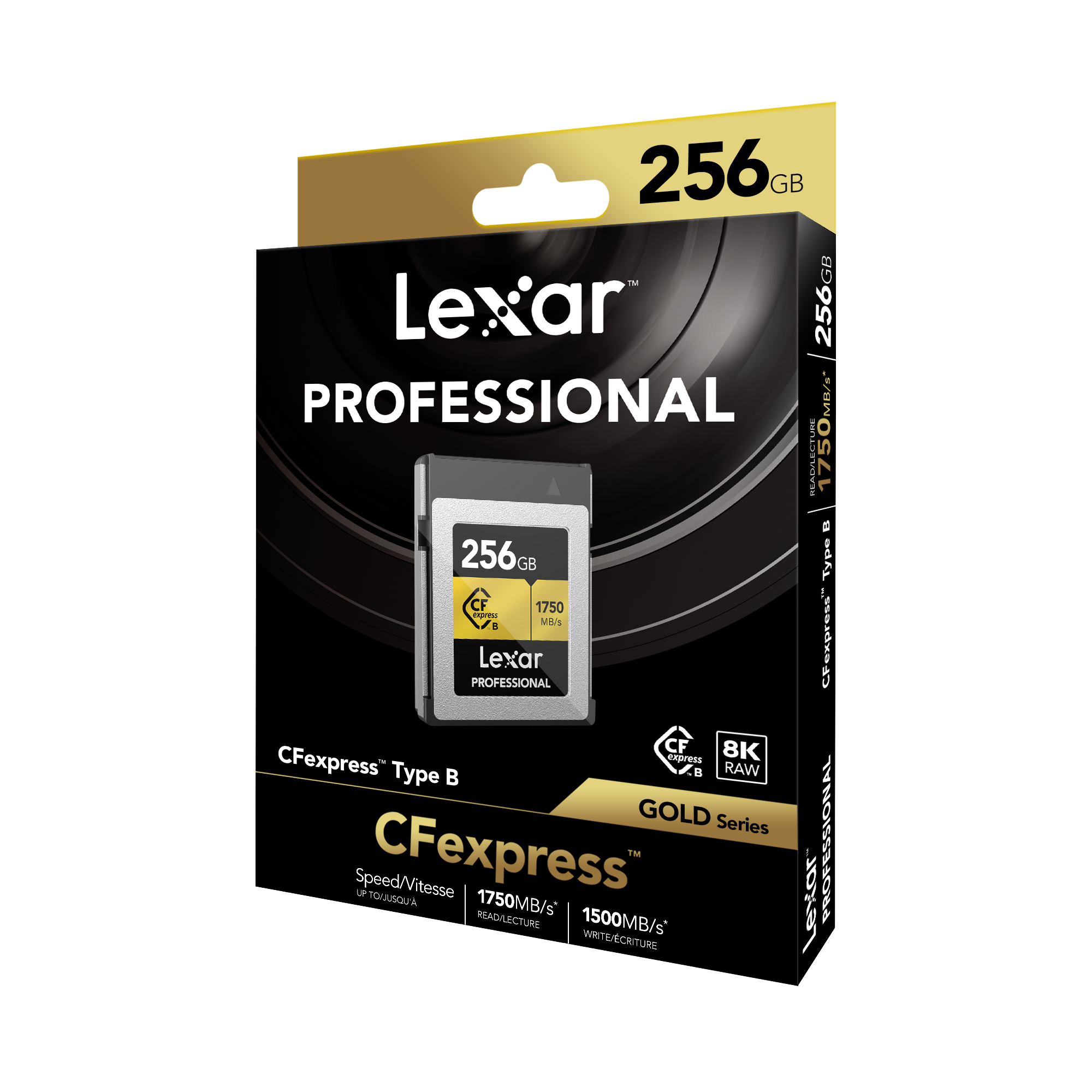 Lexar 256GB プロフェッショナル CFexpress Type B Cartão de Memória CFexpress Lexar Profissional Gold 256GB Type B