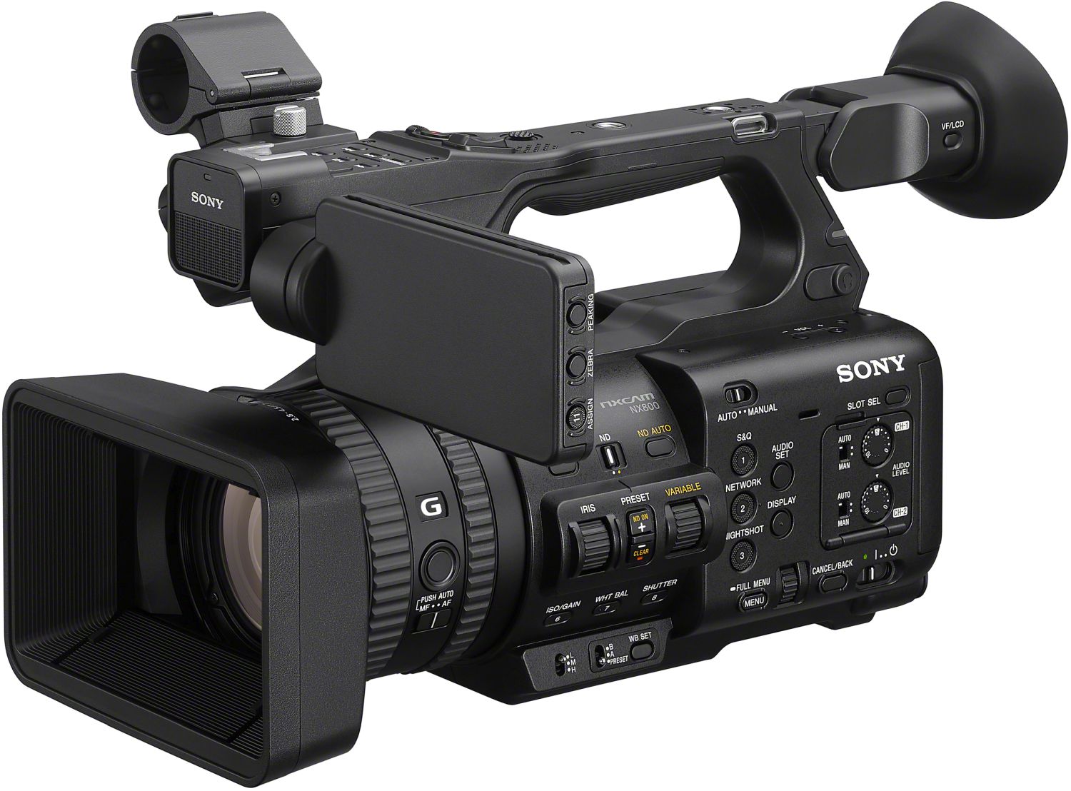 Sony HXR-NX800 4K HDR NXCAM Camcorder mit 20x Zoom