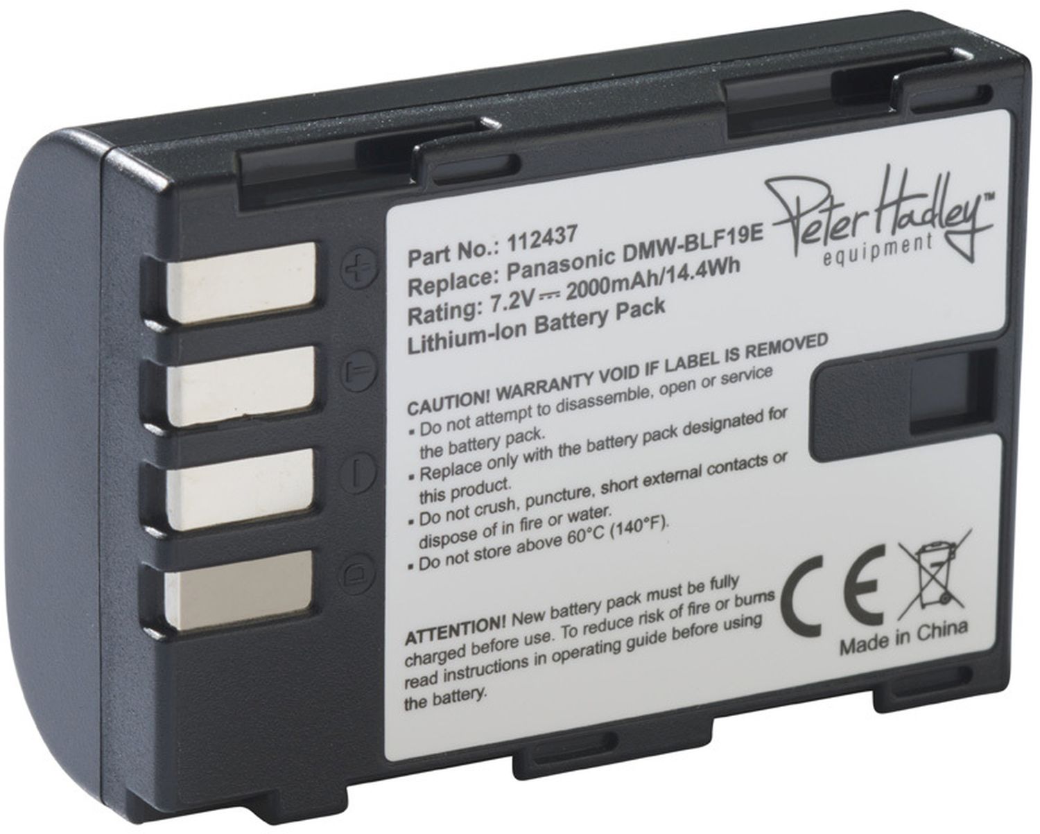 Peter Hadley DMW-BLF19E Battery