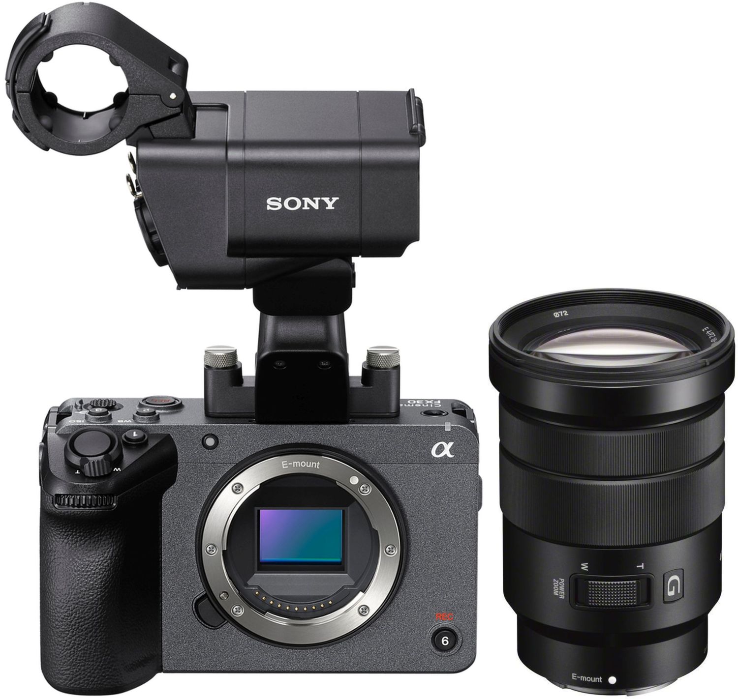 Technische Daten  Sony ILME-FX30 + Griff + SEL 18-105mm f4 G PZ OSS