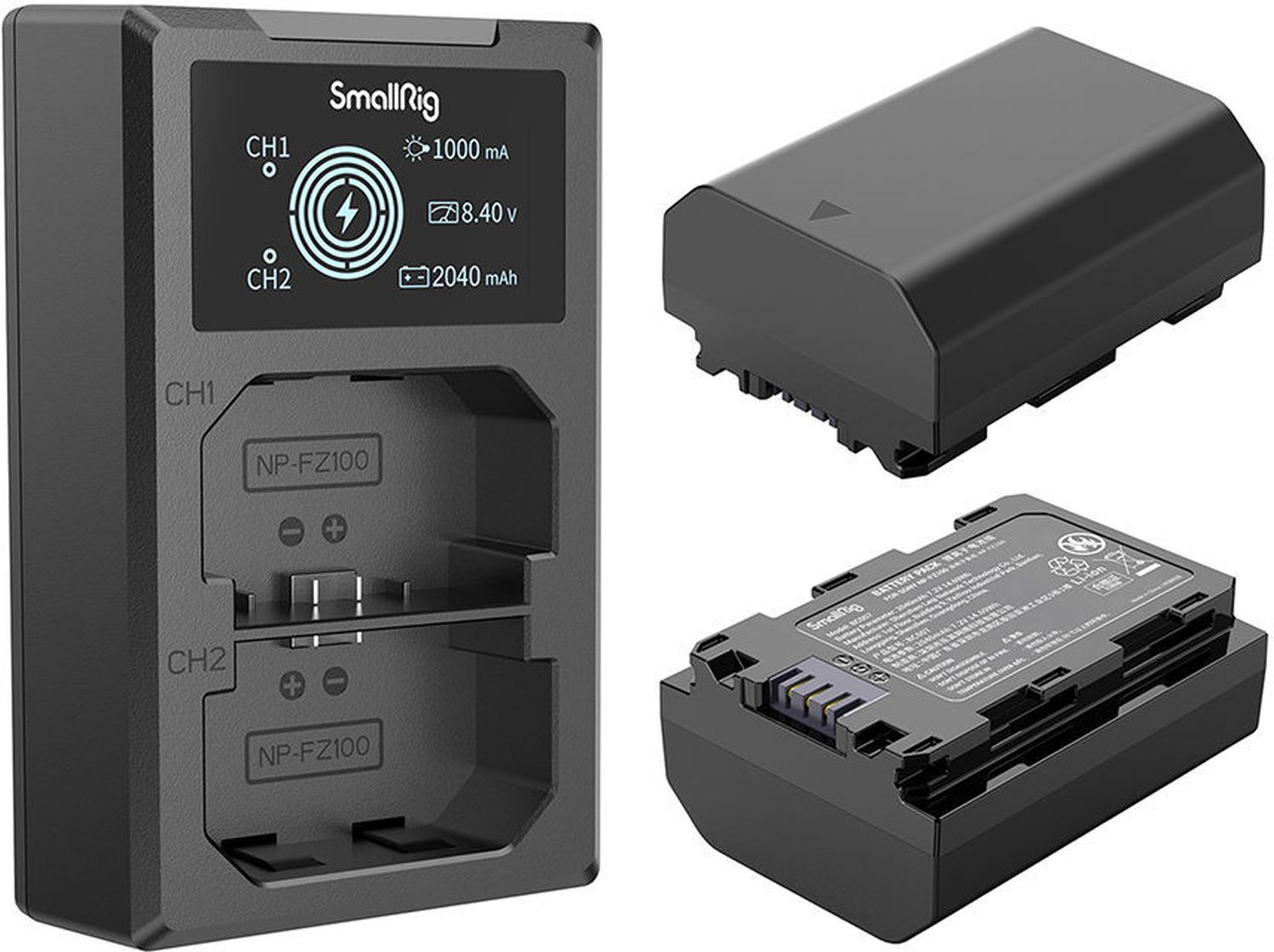 SmallRig Kit batterie + chargeur 3824B NP-FZ100