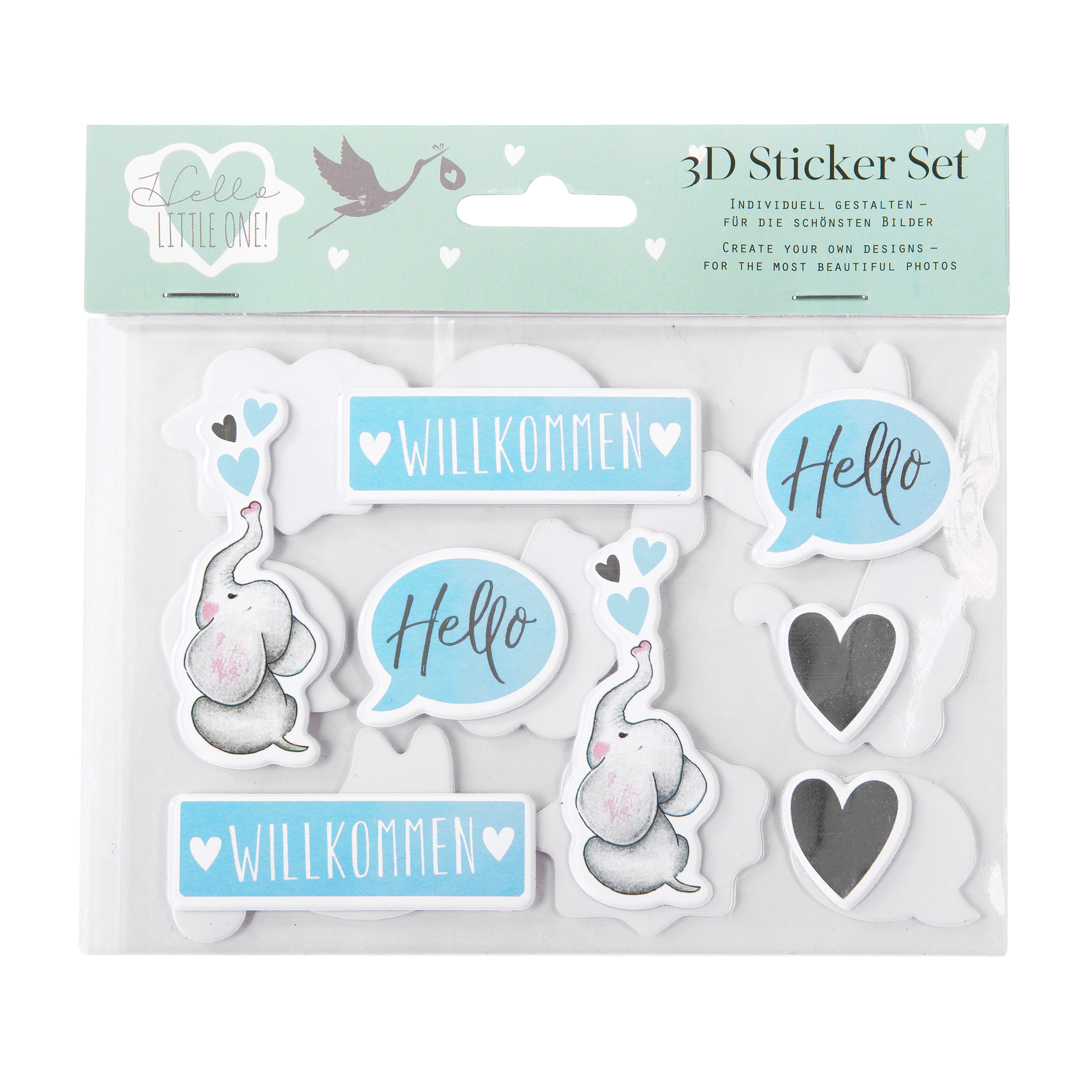 Goldbuch Sticker 10723 Hello Little One blau