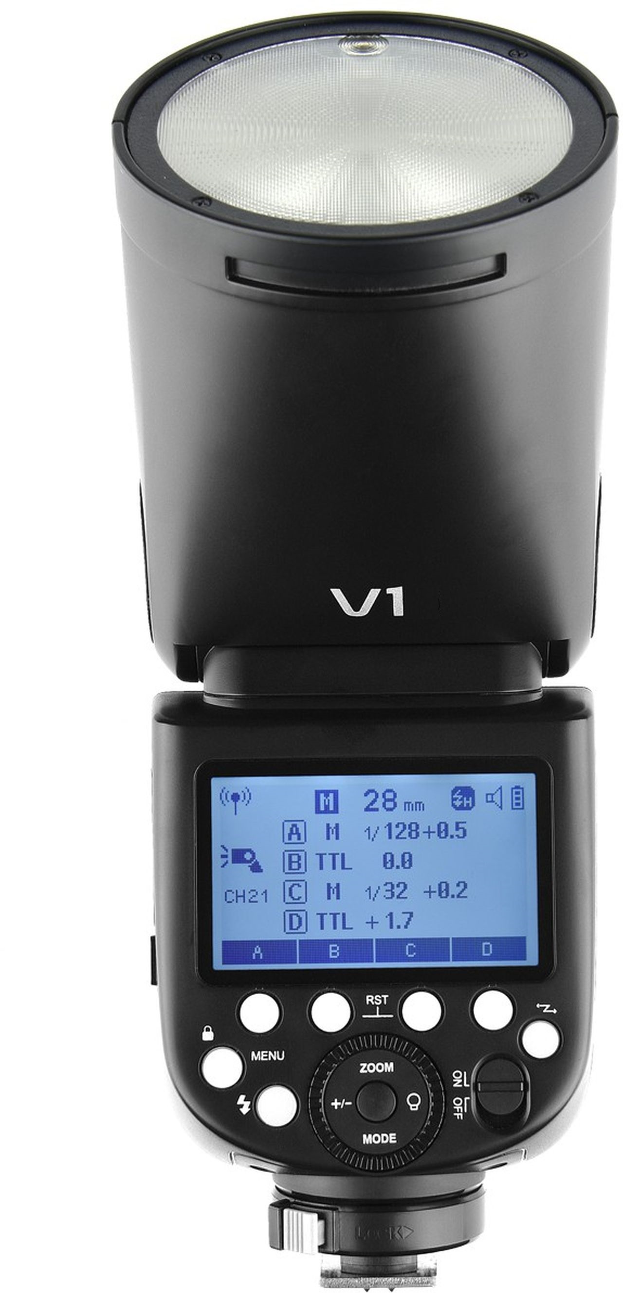 Godox V1F round flash unit for Fujifilm incl. battery - Foto Erhardt