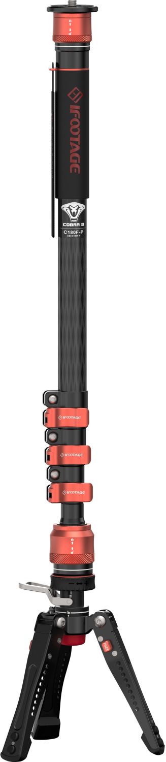 iFootage Cobra 3 Carbon fiber Flip lock Pedal Monopod