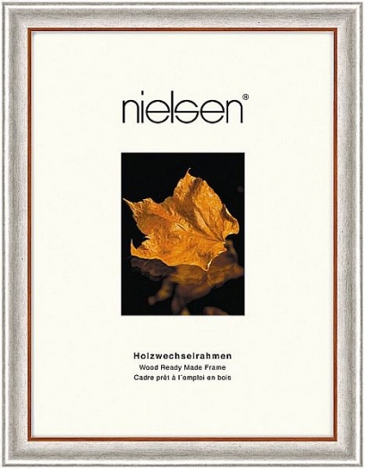 Nielsen Derby Holzrahmen 15x20 silber