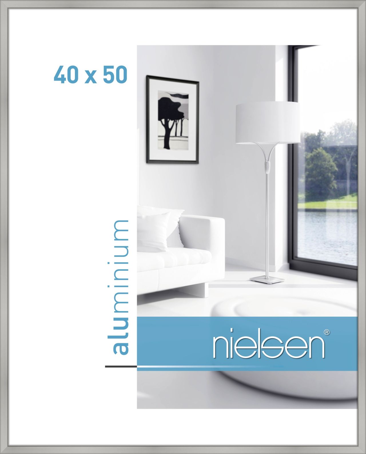 Nielsen 34004 40x50cm Classic silver matt