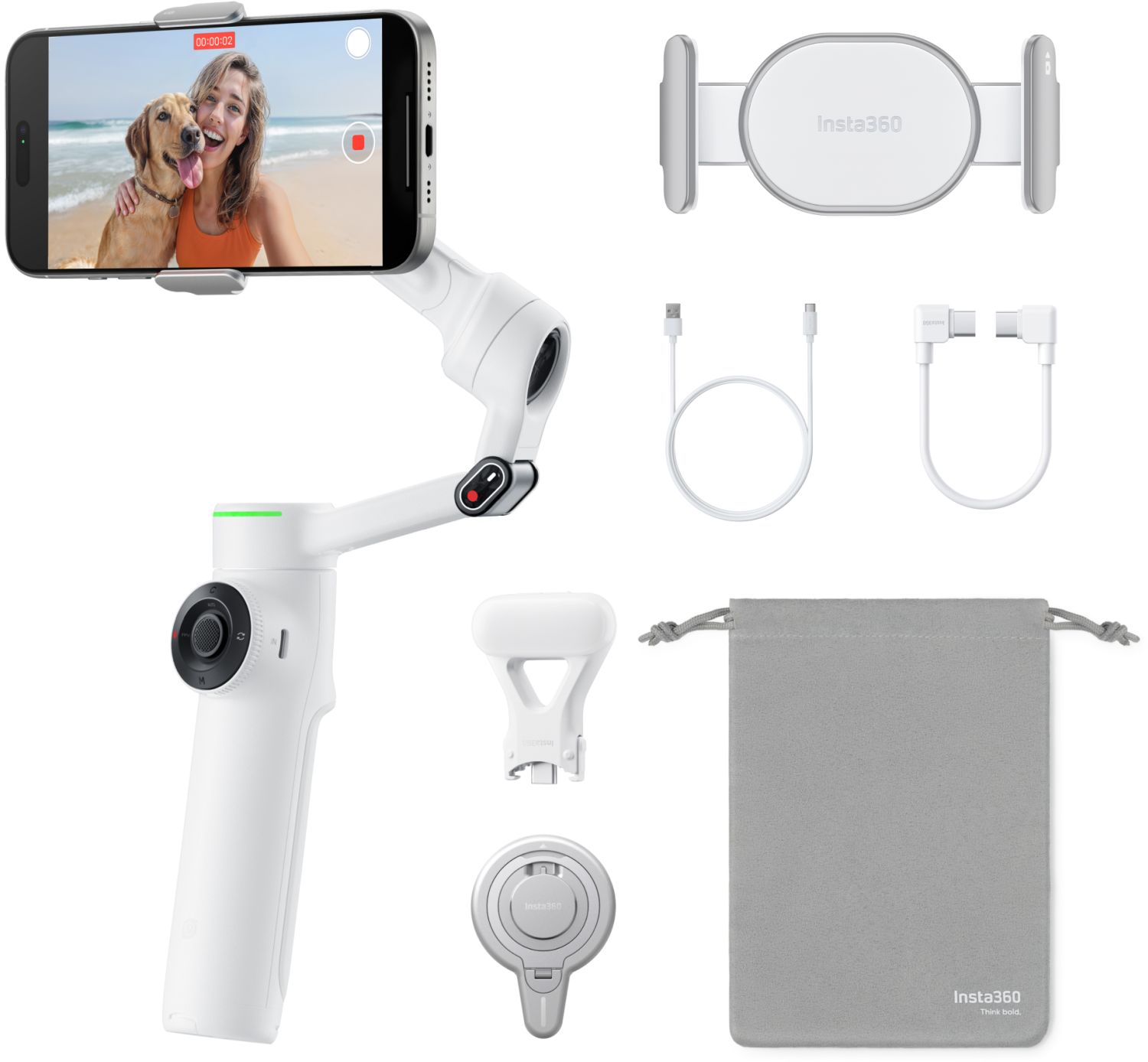 INSTA360 Flow 2 Pro Creator Bundle Summit White