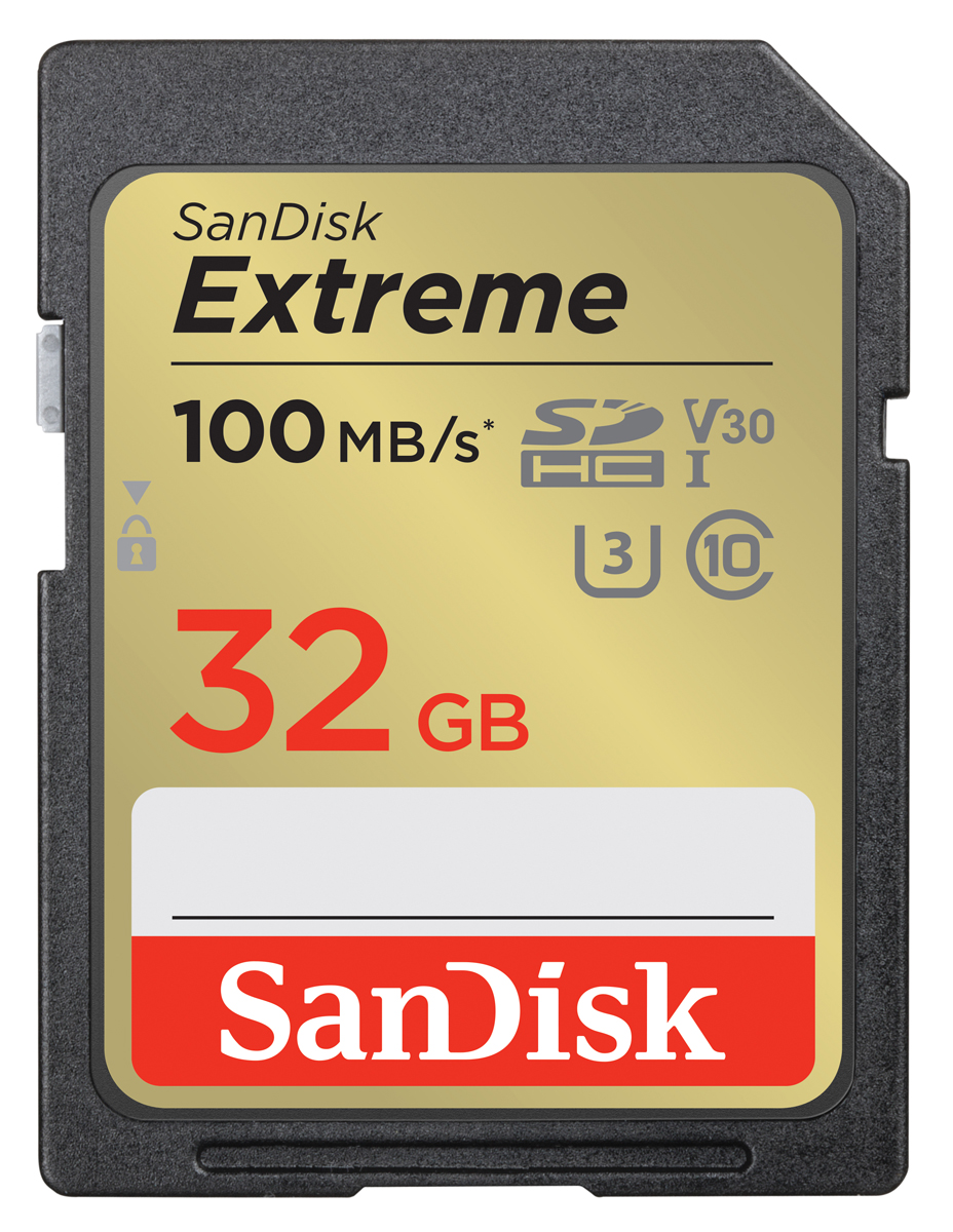 Technical Specs  SanDisk SDHC Extreme 32GB 100MB/s V30 UHS-I