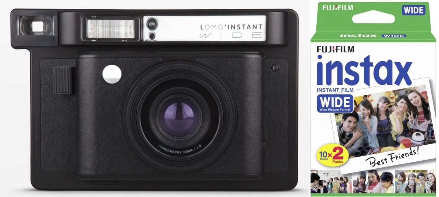 Lomography LomoInstant Wide Black + Instax WIDE Film DP