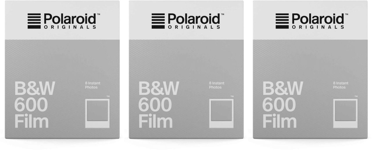 Polaroid 600 B&W Film 8x 3 Pack