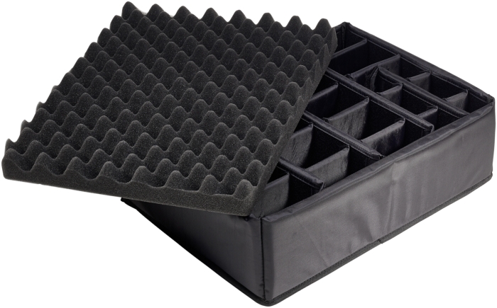 B&W Case Type 6000 RPD schwarz mit Facheinteilung