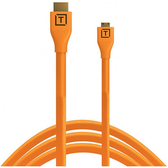 Tether Tools TetherPro HDMI Micro to HDMI 2.0 4.6m orange