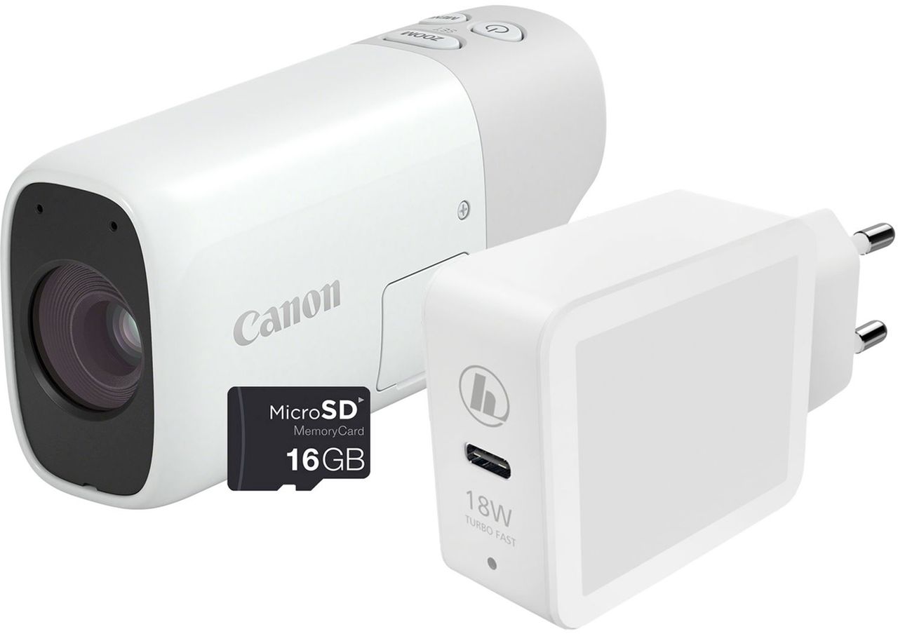 Canon PowerShot Zoom Essential Kit white