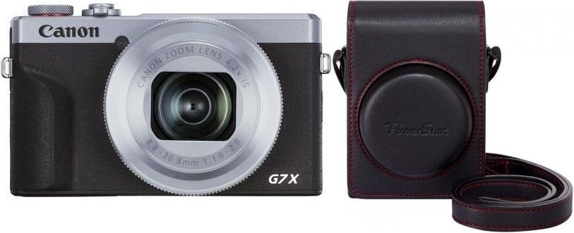 Canon PowerShot G7X Mark III silver+Canon DCC-1880 bag