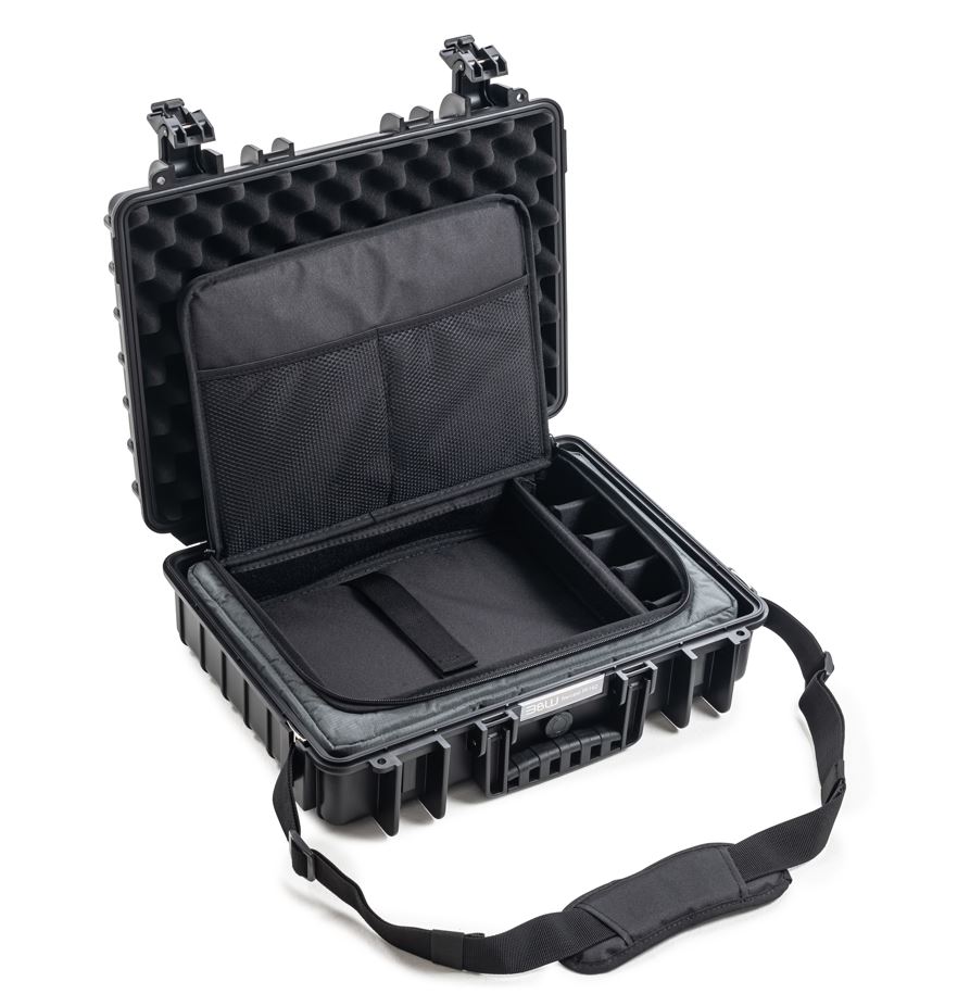 B&W Media Set Case Typ 5040 mit Laptop Bag schwarz