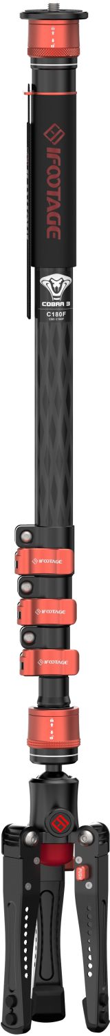 iFootage Cobra 3 Carbon fiber Flip lock Monopod